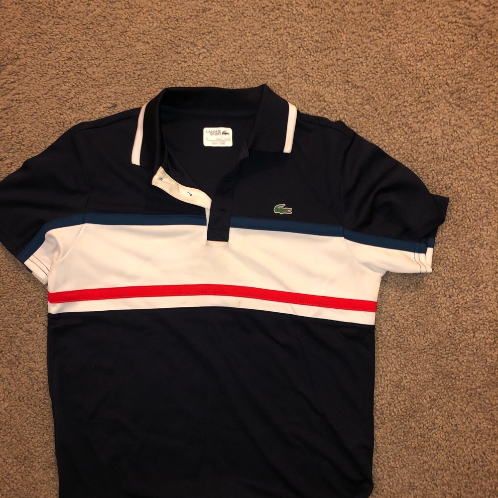 Blue Lacoste’ boy polo shirt